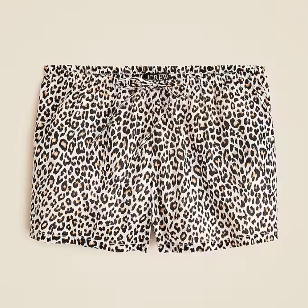 J. Crew High Waist Animal Print Shorts